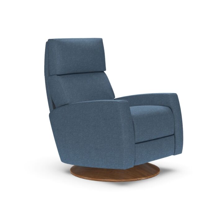 Elliot Recliner - Natural Walnut Disc Base