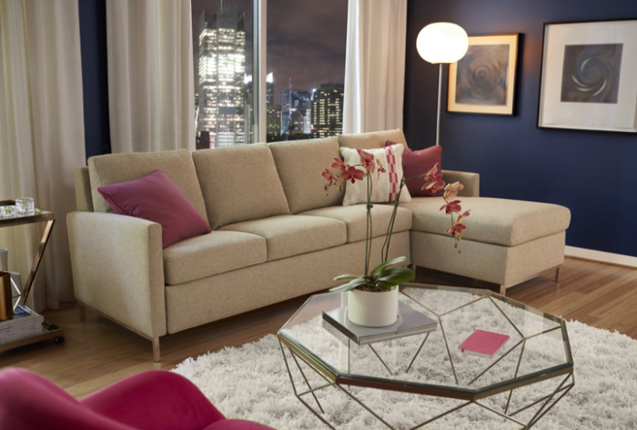 Bowie Sleeper Sectional Closed American Leather