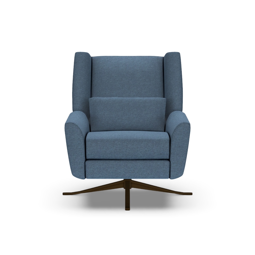 Leia Recliner in Archer Navy Fabric