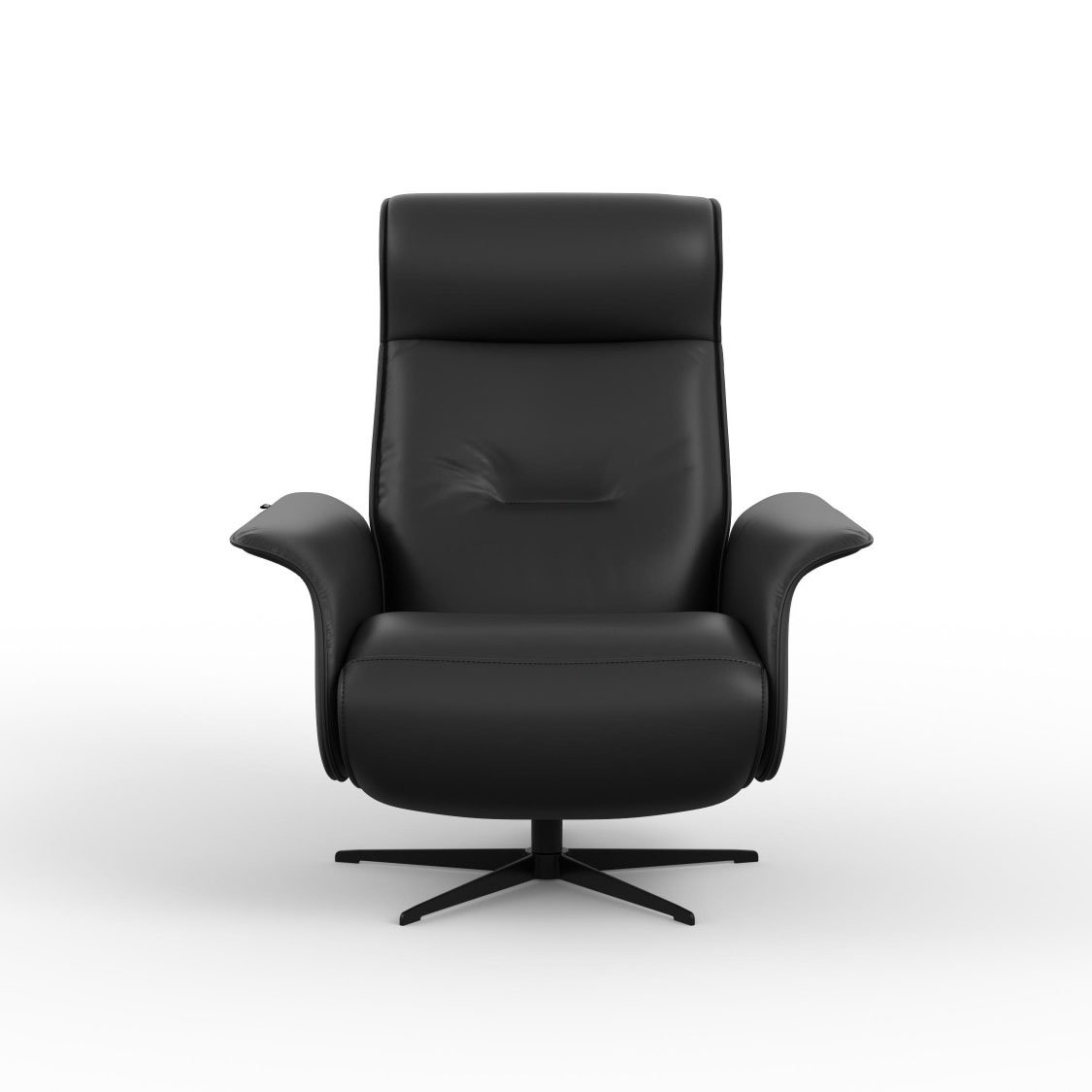 Finn Recliner in SL Black Leather