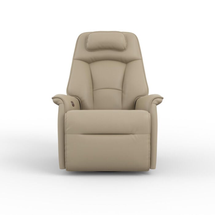 Stockholm Recliner in AL Latte Leather