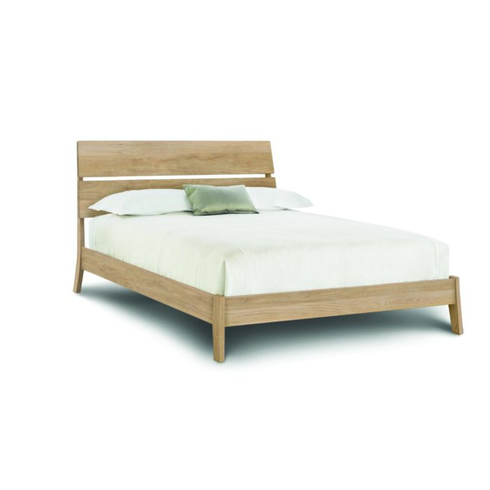 Linn Bed in Oak angled