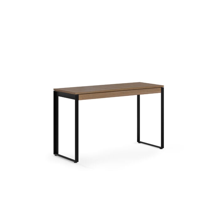 Linea angled desk in Walnut