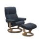 Stressless Recliner Classic Base Paloma Oxford Blue Leather