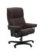 Stressless Mayfair Office Chair Paloma Chocolate Black Wood