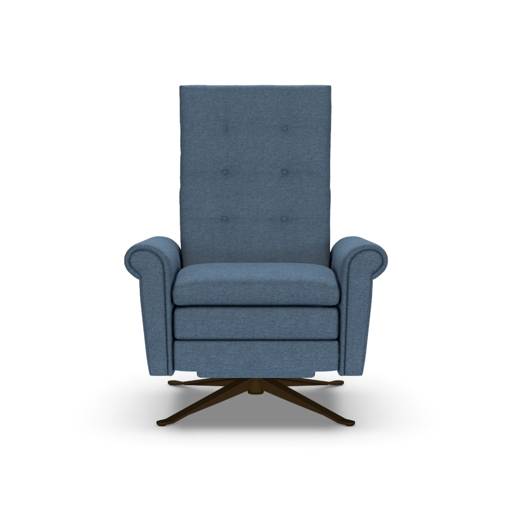 Roman Recliner Archer Navy Fabric