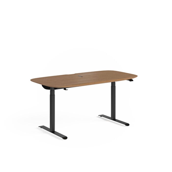 Soma 6351 Desk Side view in walnut