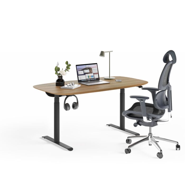 Soma 9351 Desk Lifestyle in walnut