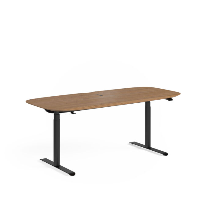 Soma 6352 Desk Side View Natural Walnut