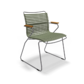 Houe Outdoor Dining Chair with Armrests Olive Green