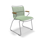 Houe Outdoor Dining Chair with Armrests Dusty Green