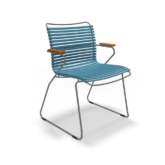 Houe Outdoor Dining Chair with Armrests Petrol