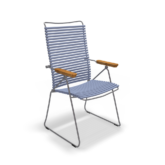 Pigeon Blue Position Chair with arms by Houe