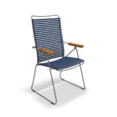 Dark Blue Position Chair with arms by Houe