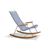 Pigeon Blue Rocking Chair with arms by Houe
