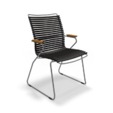 Houe Outdoor Dining Chair Tall Back Black