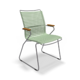 Houe Outdoor Dining Chair Tall Back Dusty Green