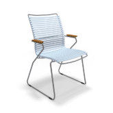 Houe Outdoor Dining Chair Tall Back Light Blue