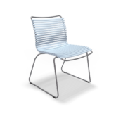 Houe Outdoor Dining Chair Without Armrests Dusty Light Blue