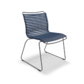 Houe Outdoor Dining Chair Without Armrests Dark Blue
