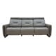 Monte Carlo 3 Seat Sofa in AL Graphite leather