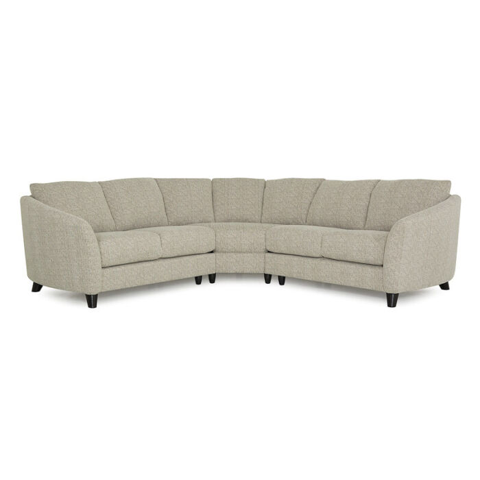 Alula Sectional in Brookstone Latte Fabric
