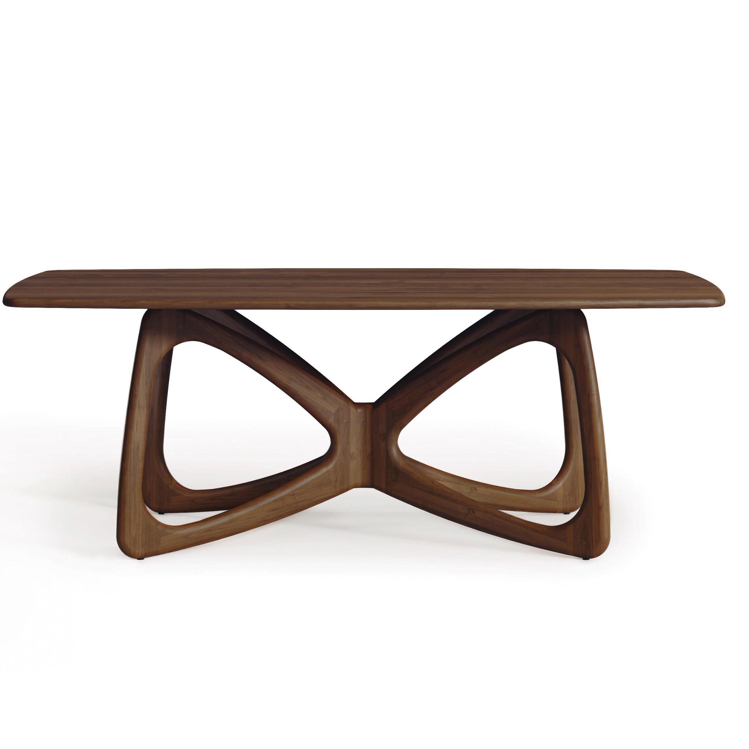 Butterfly 48" Fixed Top Table in Walnut