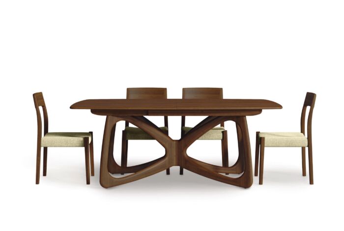 Butterfly Ext Table Closed with Chairs - Walnut