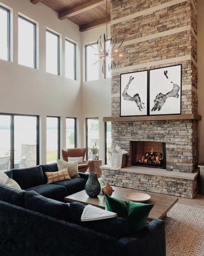Doran Lifestyle Staged View in Clary Charcoal Fabric