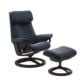 Paul Recliner - Paloma Oxford Blue Leather