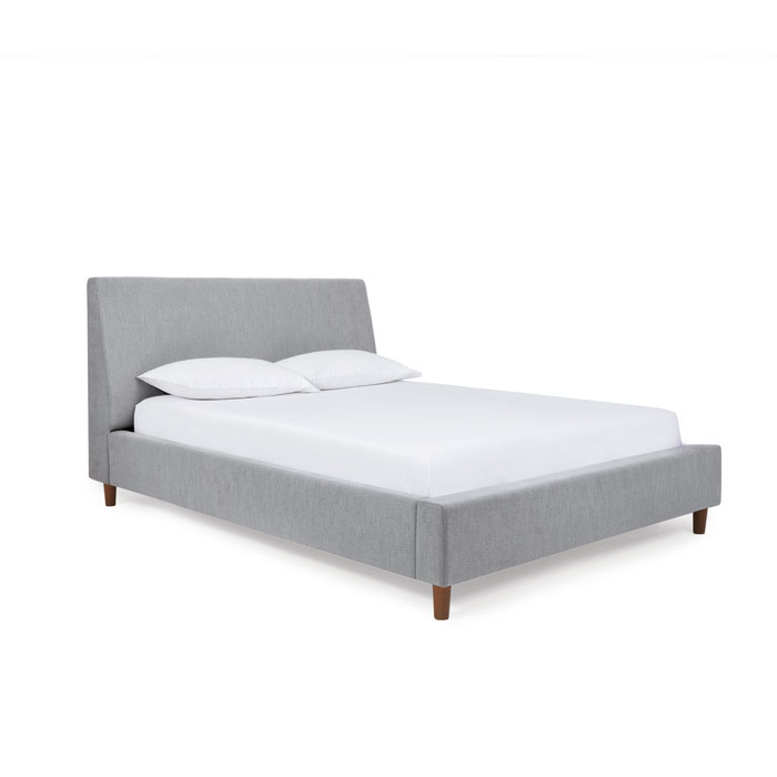 Prairie Queen Bed in Pescora Dove fabric