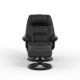 Admiral R Recliner in SL Black Leather