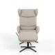 Stella Recliner in AL Ivory Leather