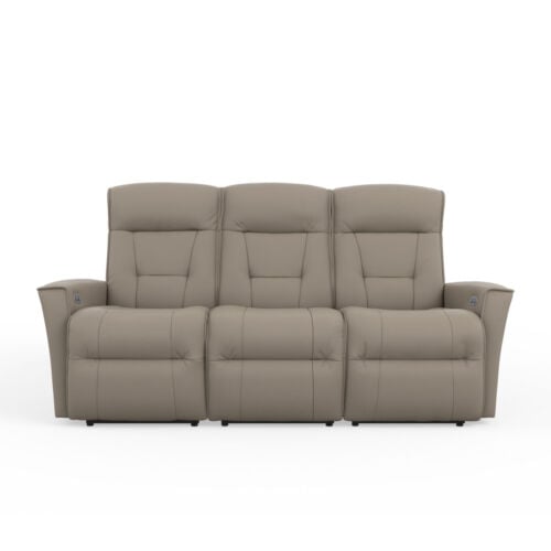 Harstad 3 Seat Reclining Wall Saver Sofa in NL Fog leather