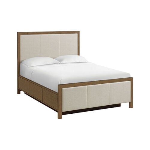 Bailey Queen Upholstered Panel Storage Bed